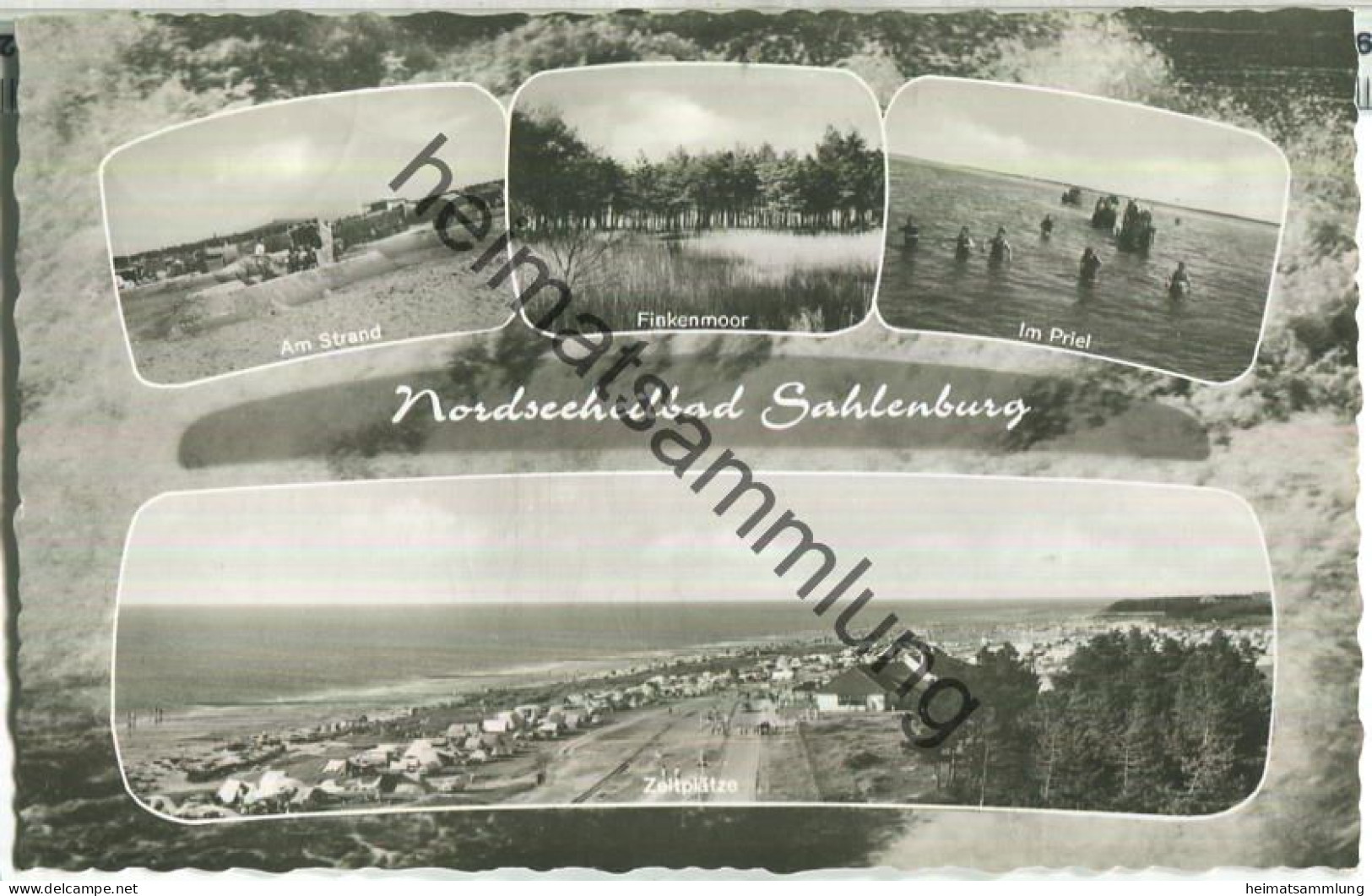 Cuxhaven-Sahlenburg - Finkenmoor - Zeltplätze - Verlag Otto Schulze Cuxhaven - gel. 1969