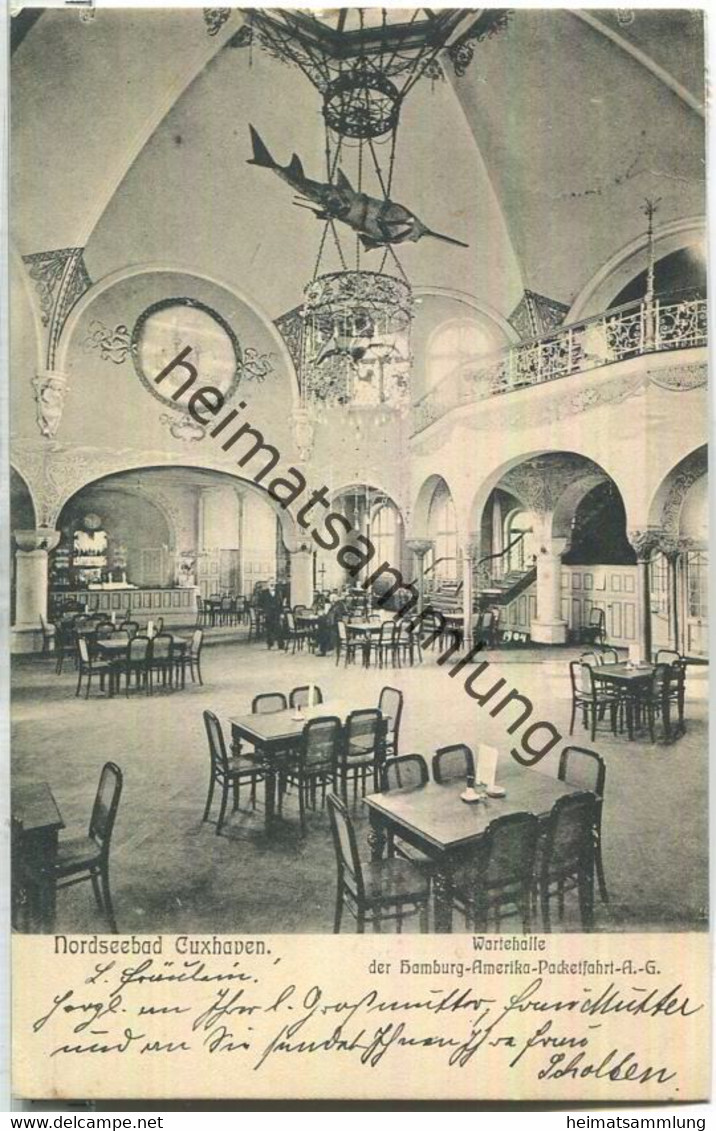 Cuxhaven - Wartehalle der Hamburg-Amerika-Paketfahrt-AG - Verlag Paul Bindig Cuxhaven