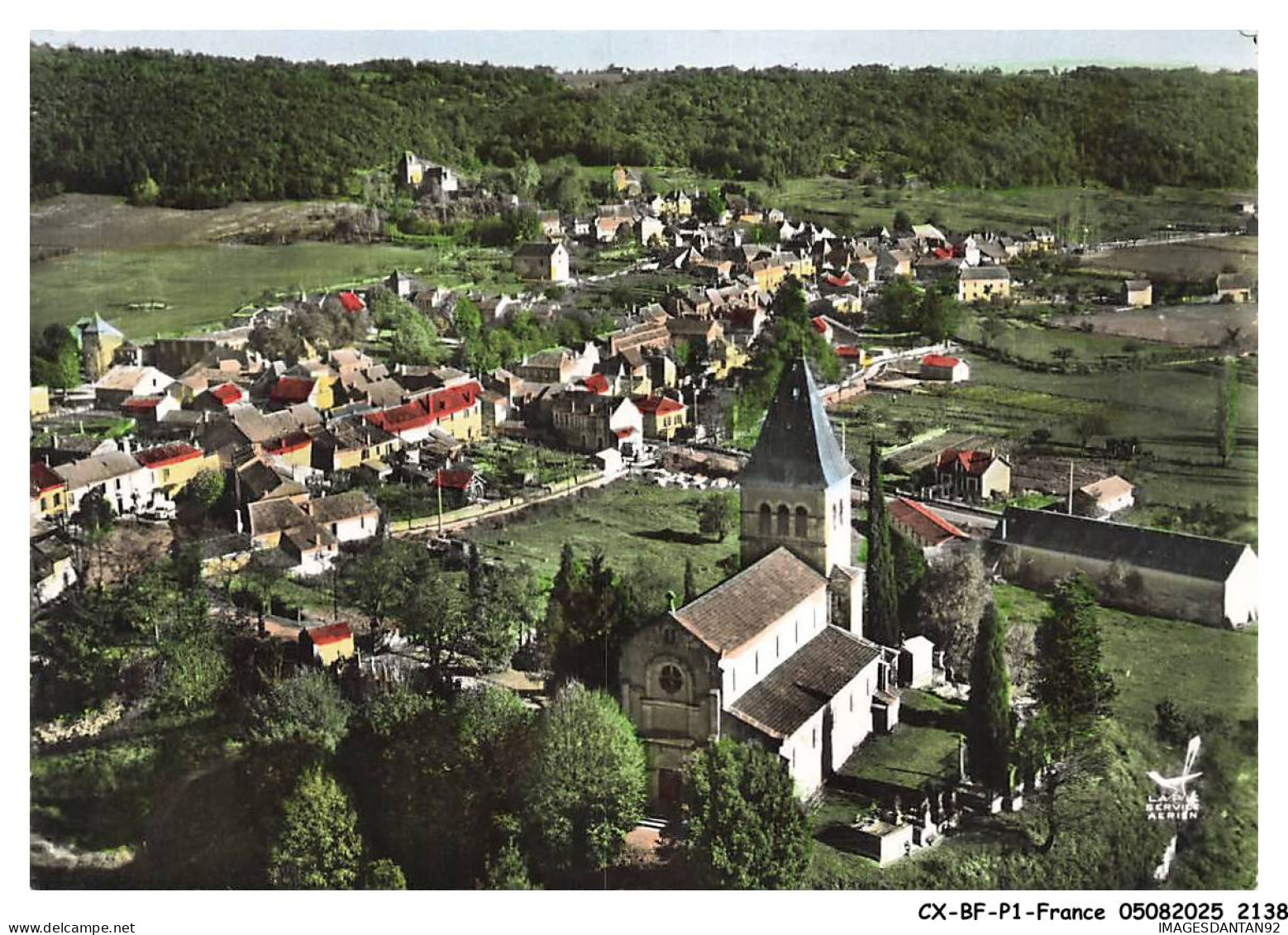 CX-BFP1-1070-46 - CAZALS - Notre dame de cazals et vue générale