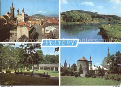Klatovy Flusspartie Kirchen