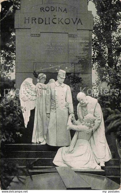 Prag Prahy Prague Rodina Hrdlickova Denkmal Statuen