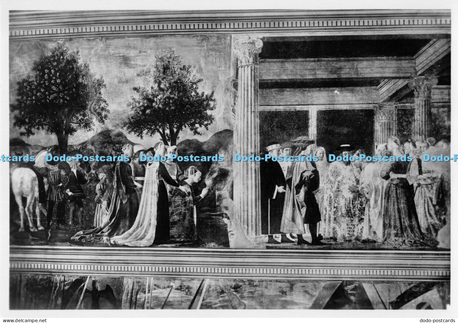 D002483 Arezzo. Chiesa di S. Francesco. La Regina Saba in adorazione del Legno d