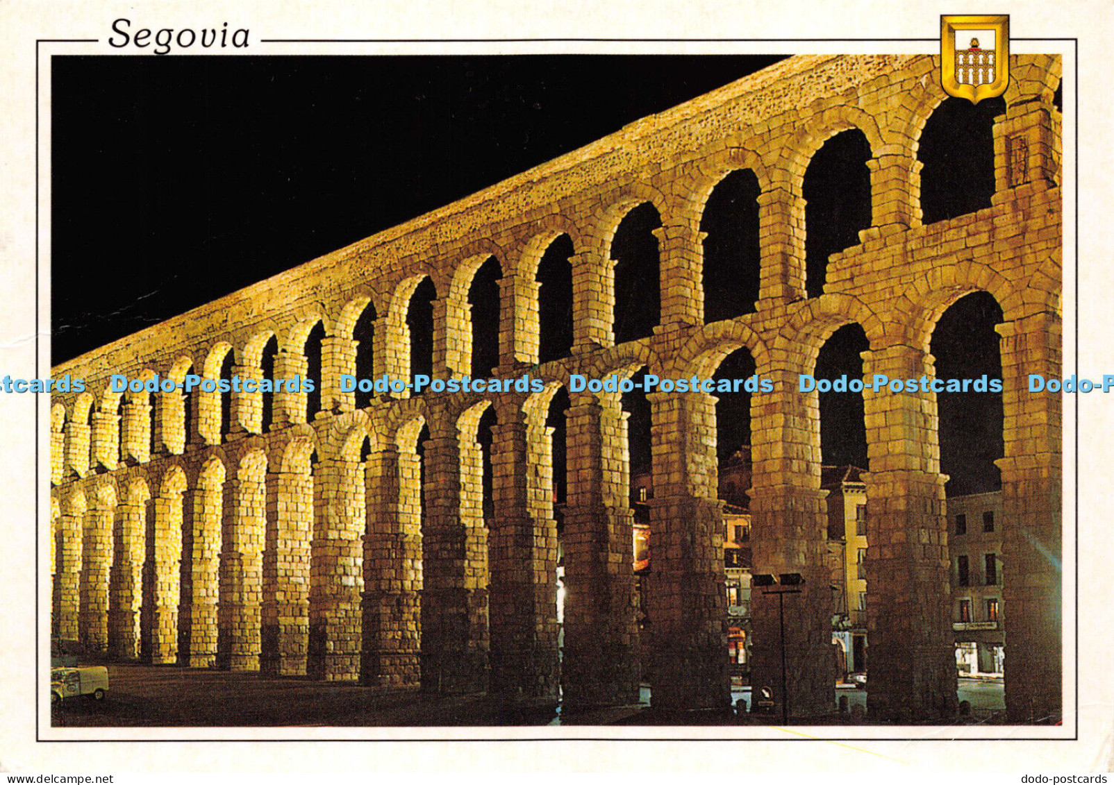 D014887 Segovia. By Night. Dominguez. 1998