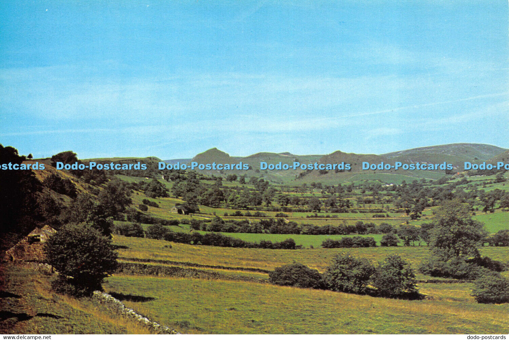 D015436 Dove Valley Looking towards Longnor. Derbyshire. Derbyshire. District Vi