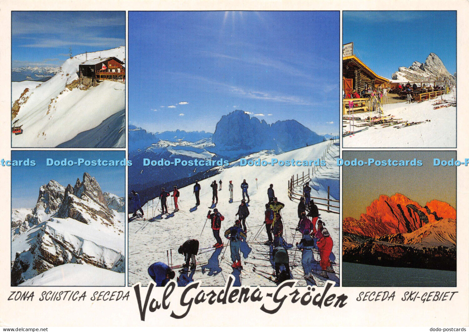 D018461 Zona Sciistica Seceda Val Gardena Groden Seceda Ski Gebiet. Foto Ghedina