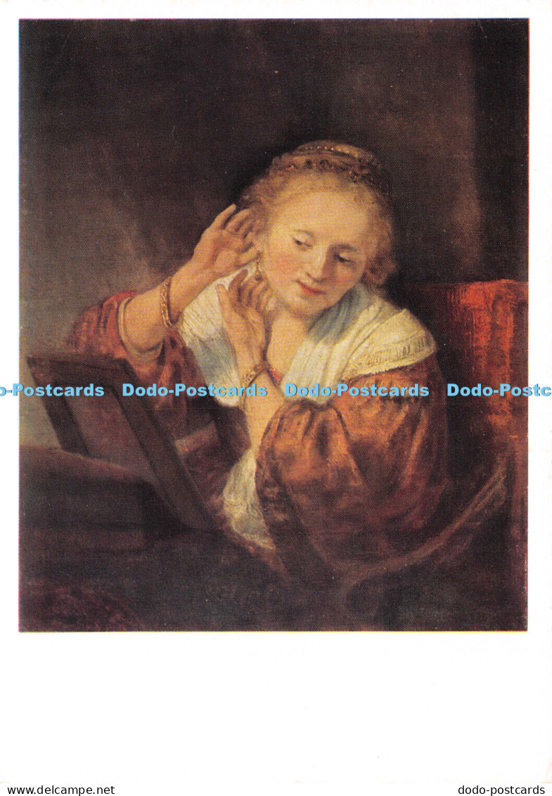 D024120 Rembrandt Van Rein. Molodaja zhenshina. Gosudarstvennogo Ermitazha