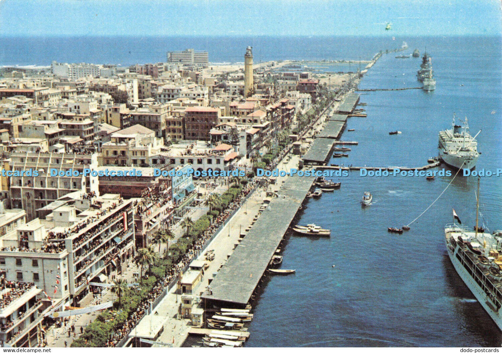 D026419 Port Said. General vue of Port Said and its harbor. Egypt