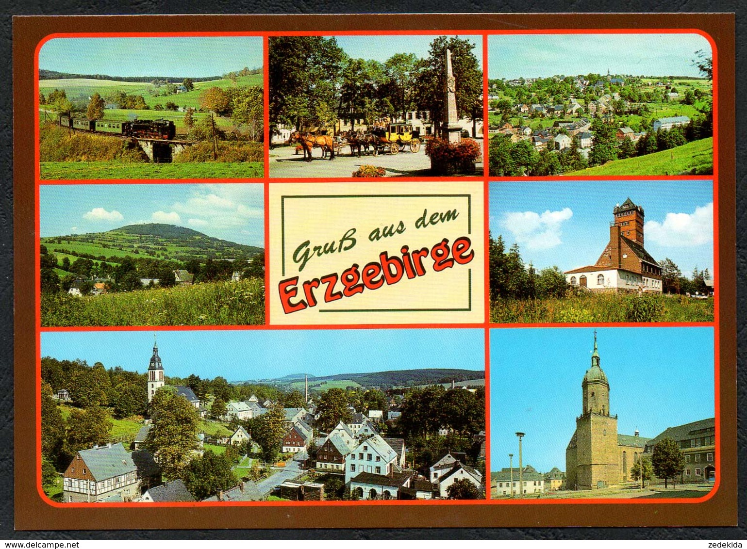 D0377 - TOP Oberwiesenthal Jöhstadt Königswalde Bärenstein - Verlag Bild und Heimat Reichenbach Qualitätskarte