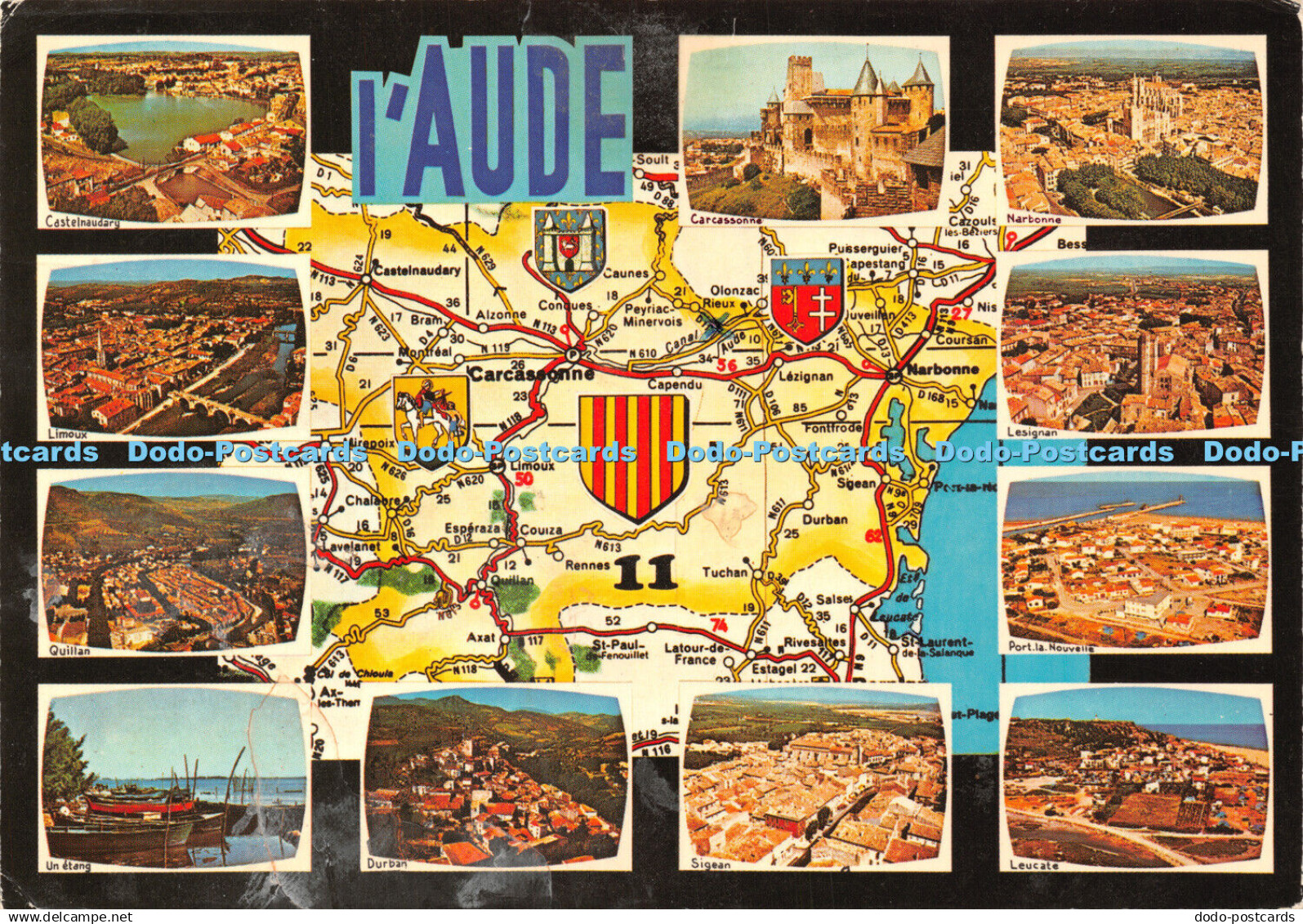 D042067 Circuit de l Aude. Durban. Sigean. Un Etang. Societe Editions de France.