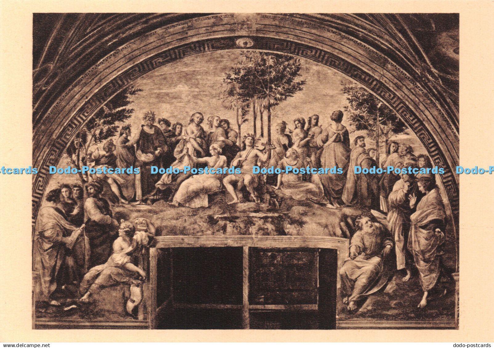 D042647 Raffaello. II. Parnaso. Stanza Della Segnatura. Monumenti Musei e Galler