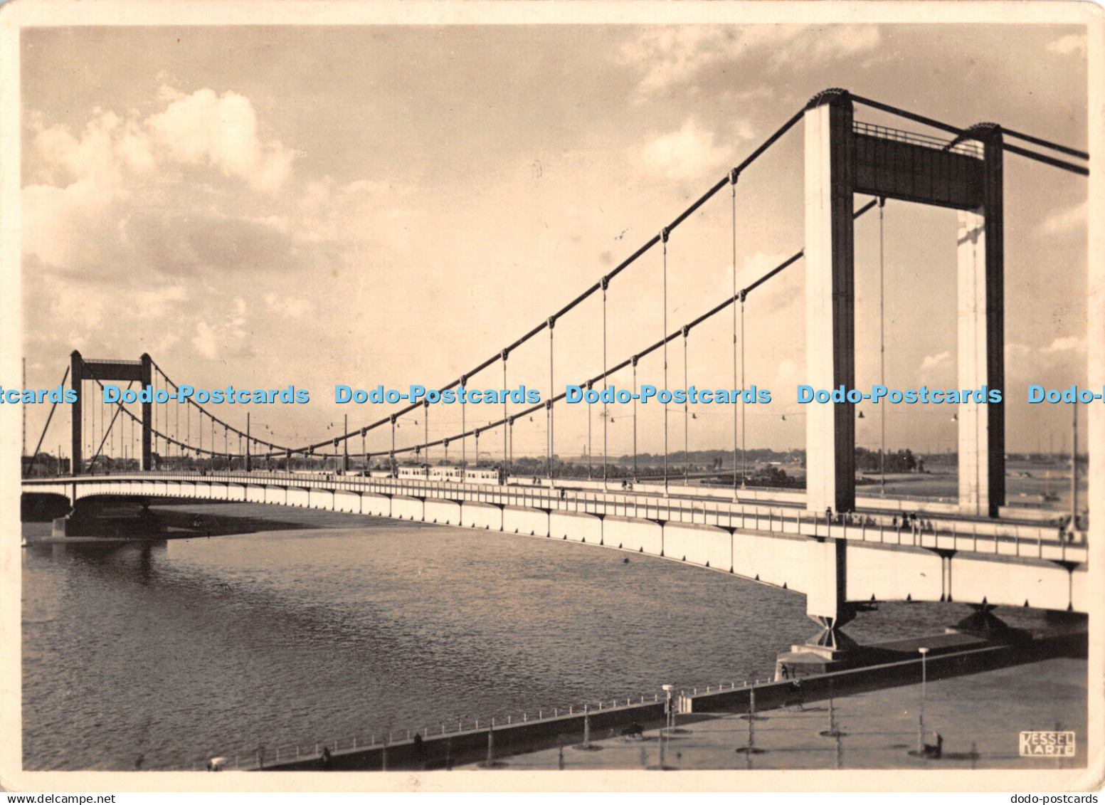 D061832 Kolner Brucken. Mulheimer Hangebrucke. Bayer. Leverkusen. I. G. Werk. Jo
