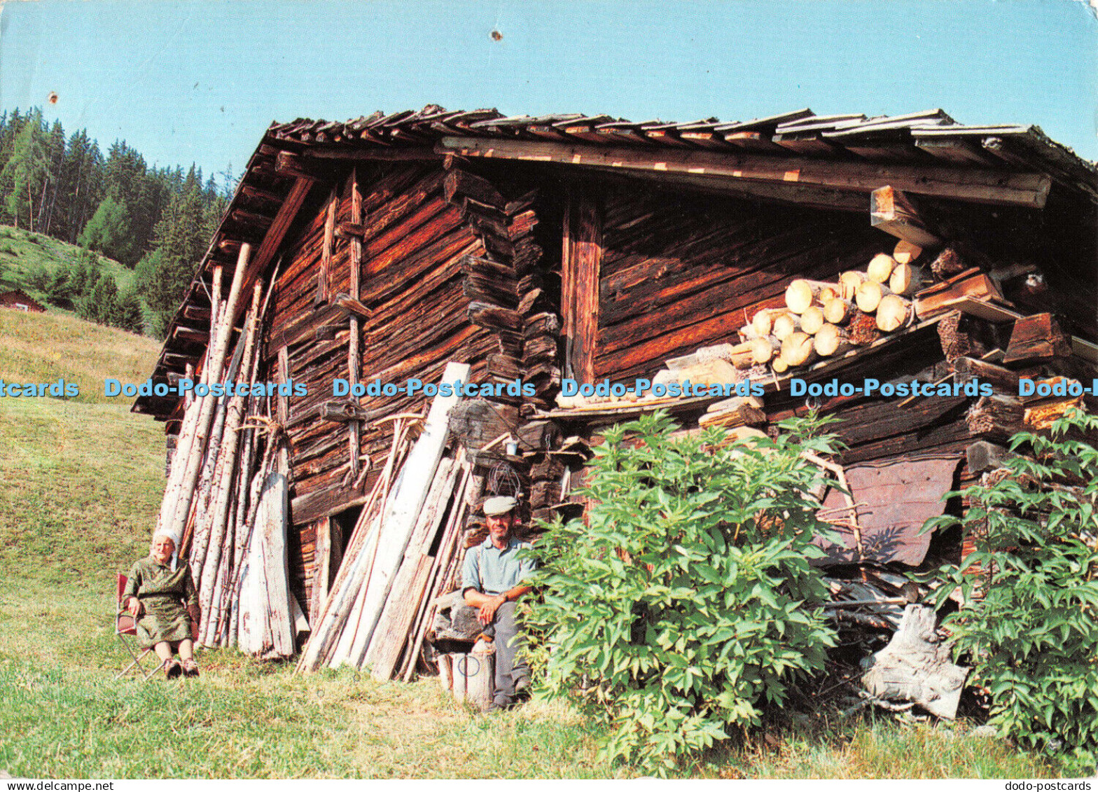 D106603 Les Mayens de Riddes. Valais. Vie paysanne. Jubin. 1963