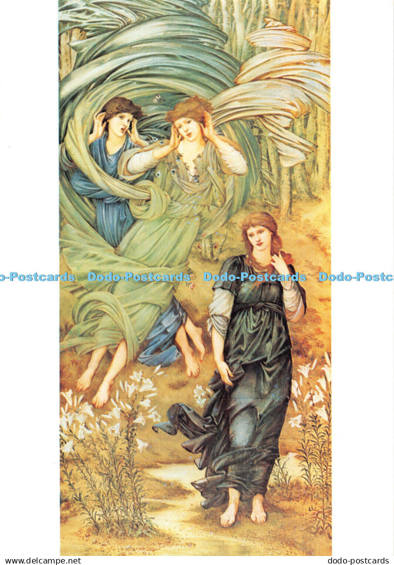 D112676 Sponsa de Libano. detail. Medici Society. Sir Edward Coley Burne Jones