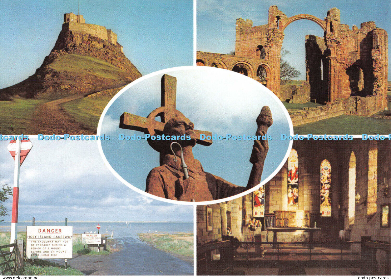 D115713 Lindisfarne. Holy Island Castle. St. Aidan. St. Mary Church. Beric Tempe