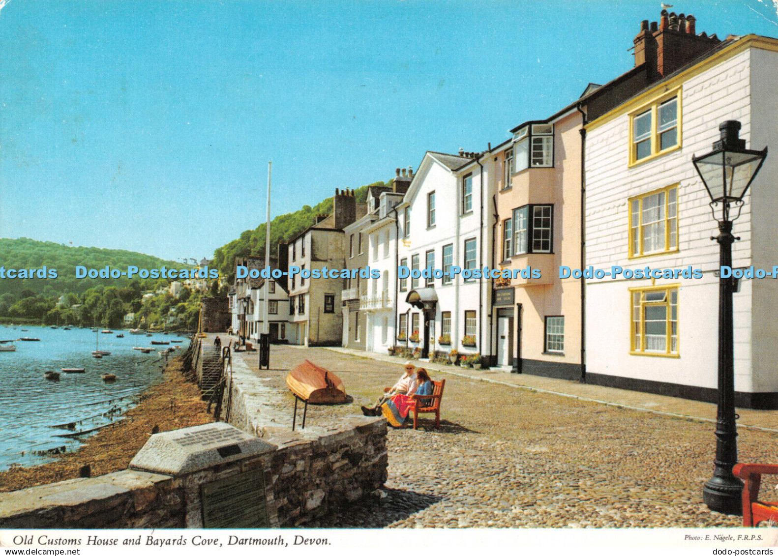 D119970 Devon. Old Customs House and Bayards Cove. Dartmouth. John Hinde. E. Nag