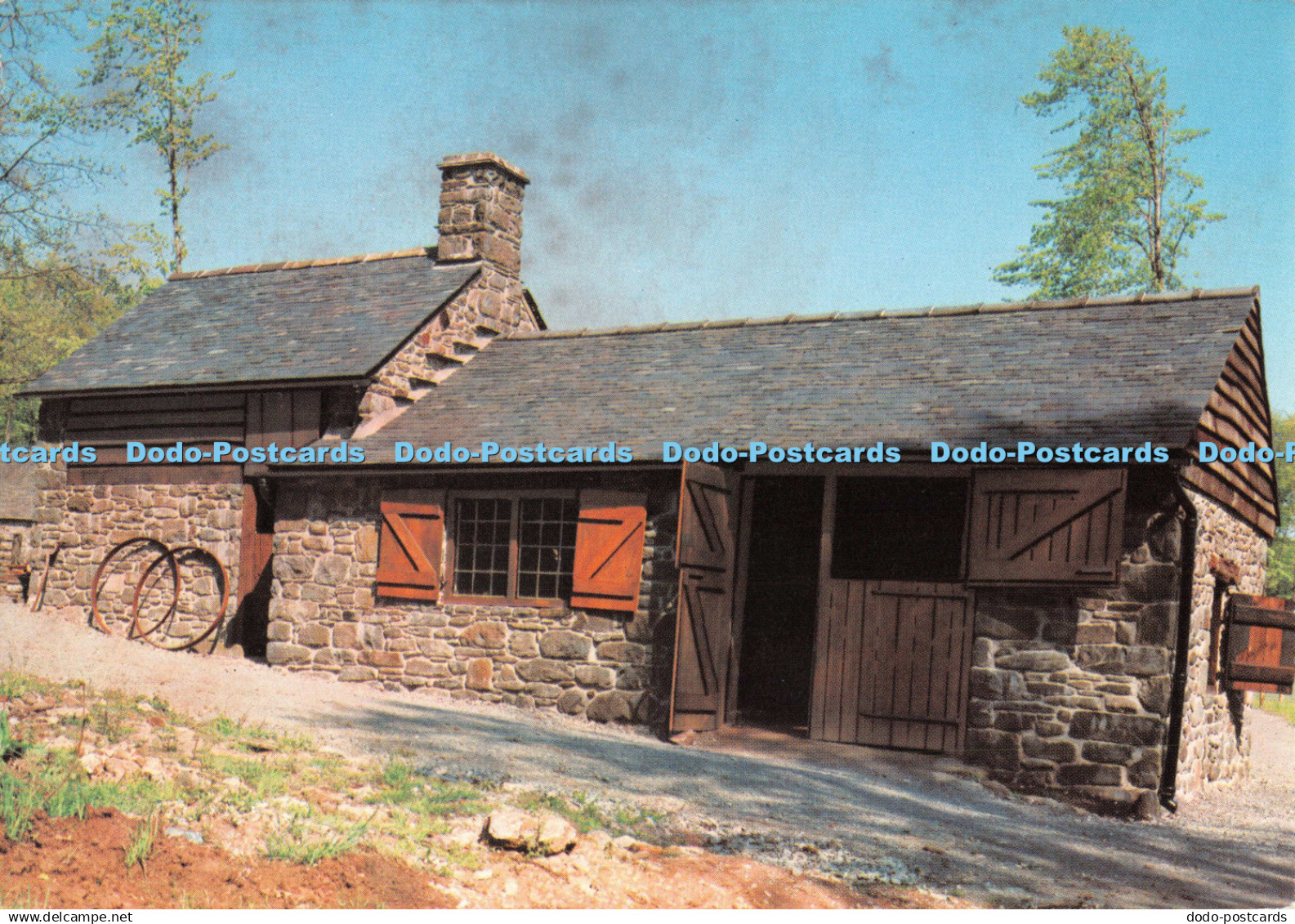 D127283 St Fagans Montgomeryshire in the Welsh Folk Museum A Smithy from Llawr y