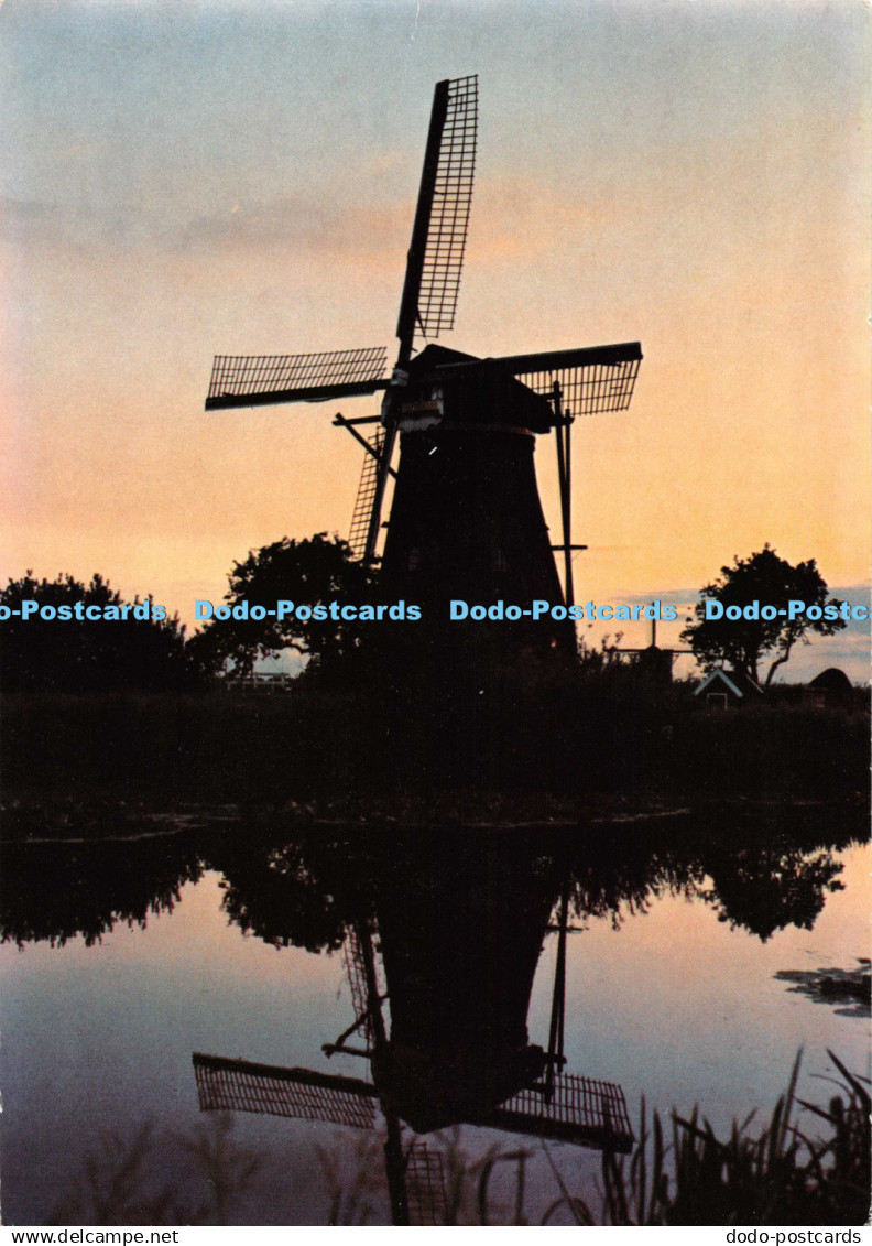 D127536 Kinderdijk Holland Poldermolens Van Het Kinderdijk Waterschap de Overwaa
