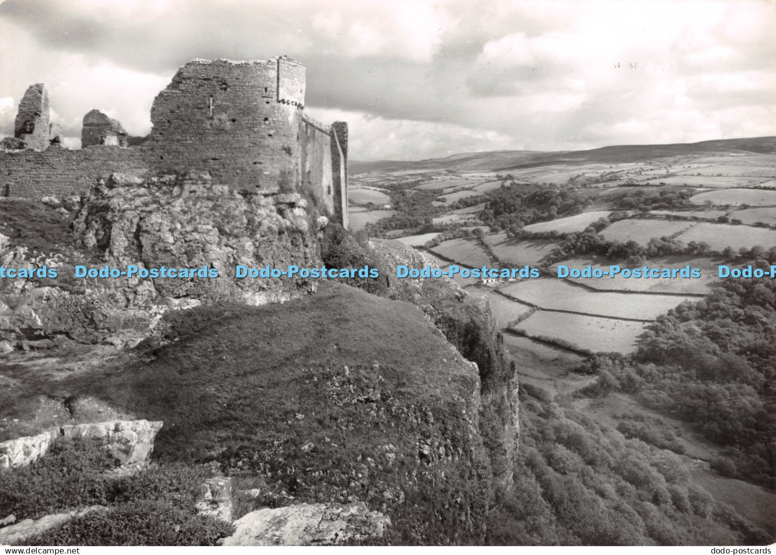 D130491 Carreg Cennen Castle near Llandilo Carmarthenshire Castle from S W Minis