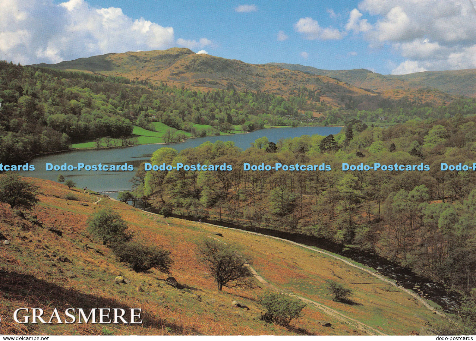 D130762 Grasmere Lake District Grasmere from Loughrigg J Salmon Cameracolour 201