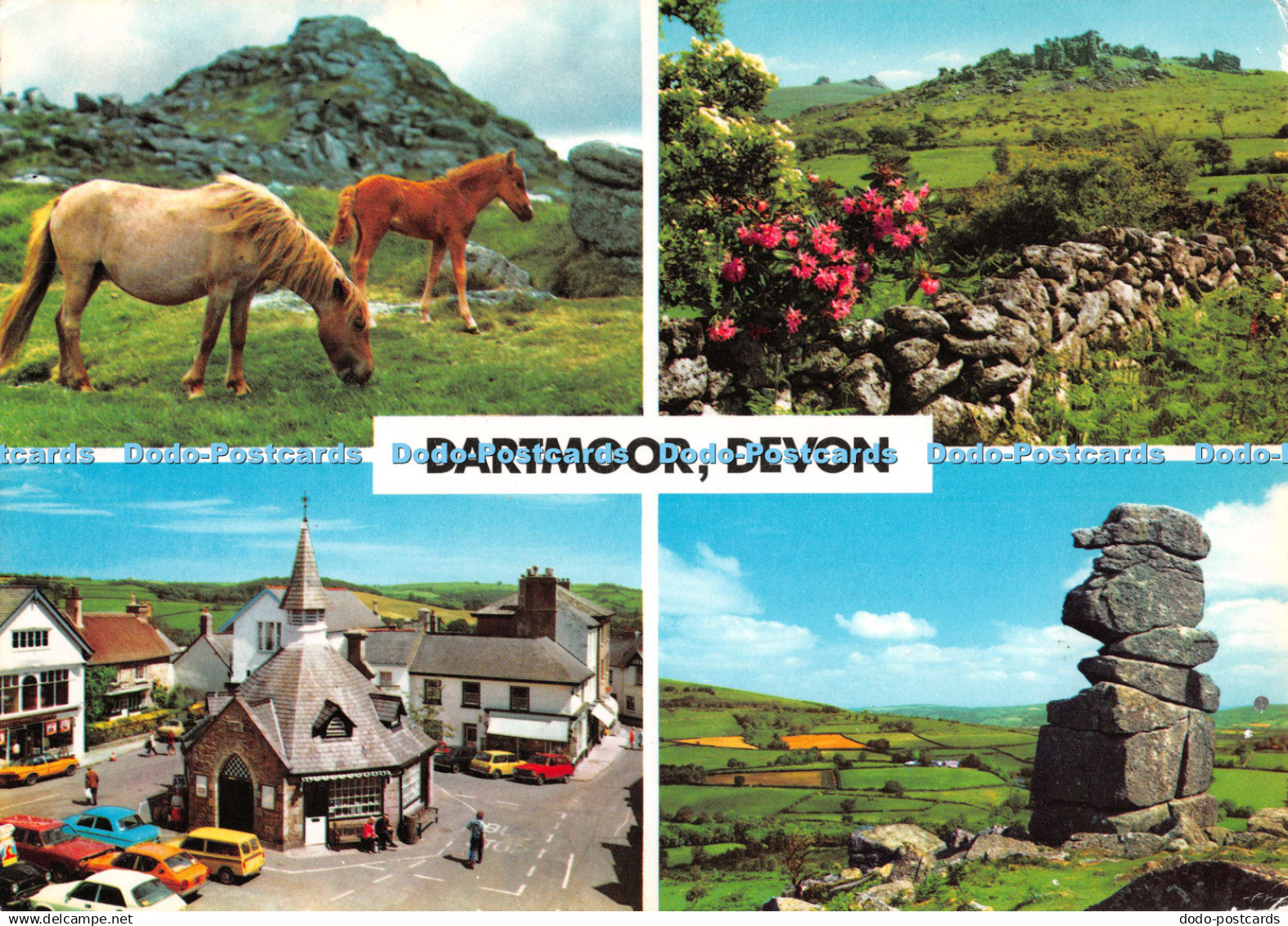 D130890 Dartmoor Devon Dartmoor Ponies Chagford Dartmoor John Hinde Multi View