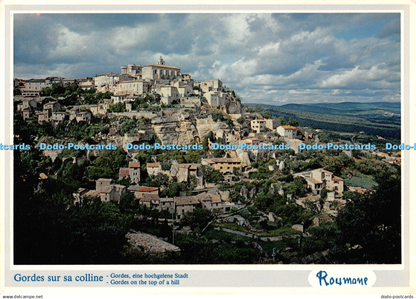 D132664 Gordes Sur sa Colline Gordes on the Top of a Hill Boumian