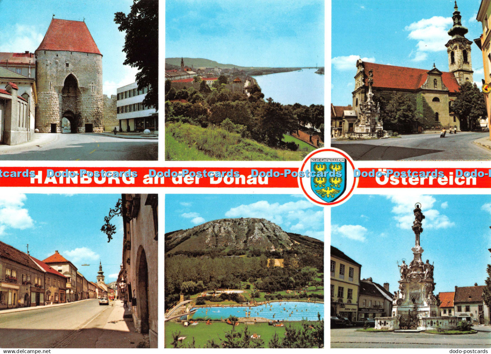 D133929 Hainburg an der Donau Osterreich Alpine Luftbild Multi View