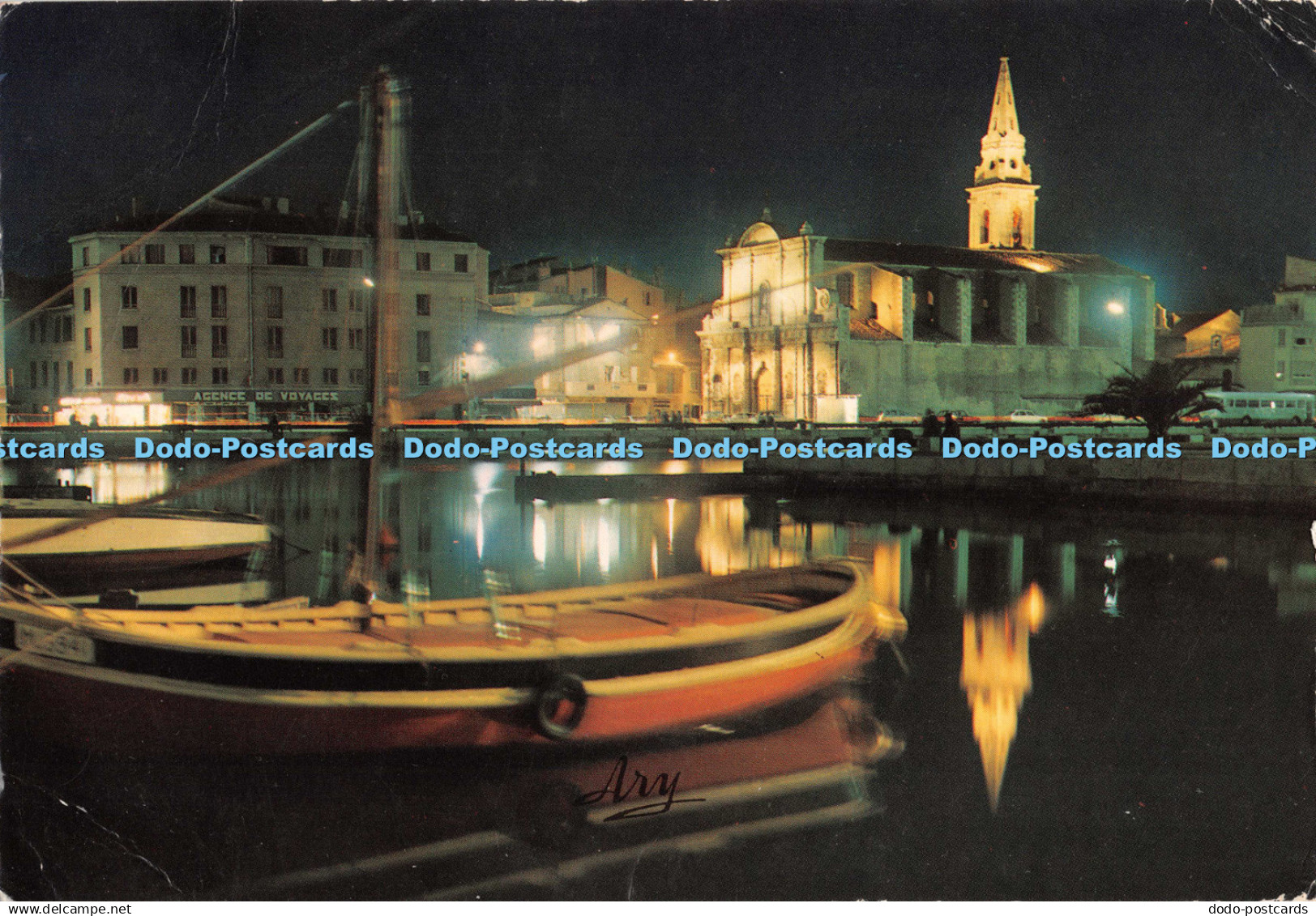 D134859 667 Martigues 13 Martigues la nuit Tardy Cliche Ektachrome Marseille 197