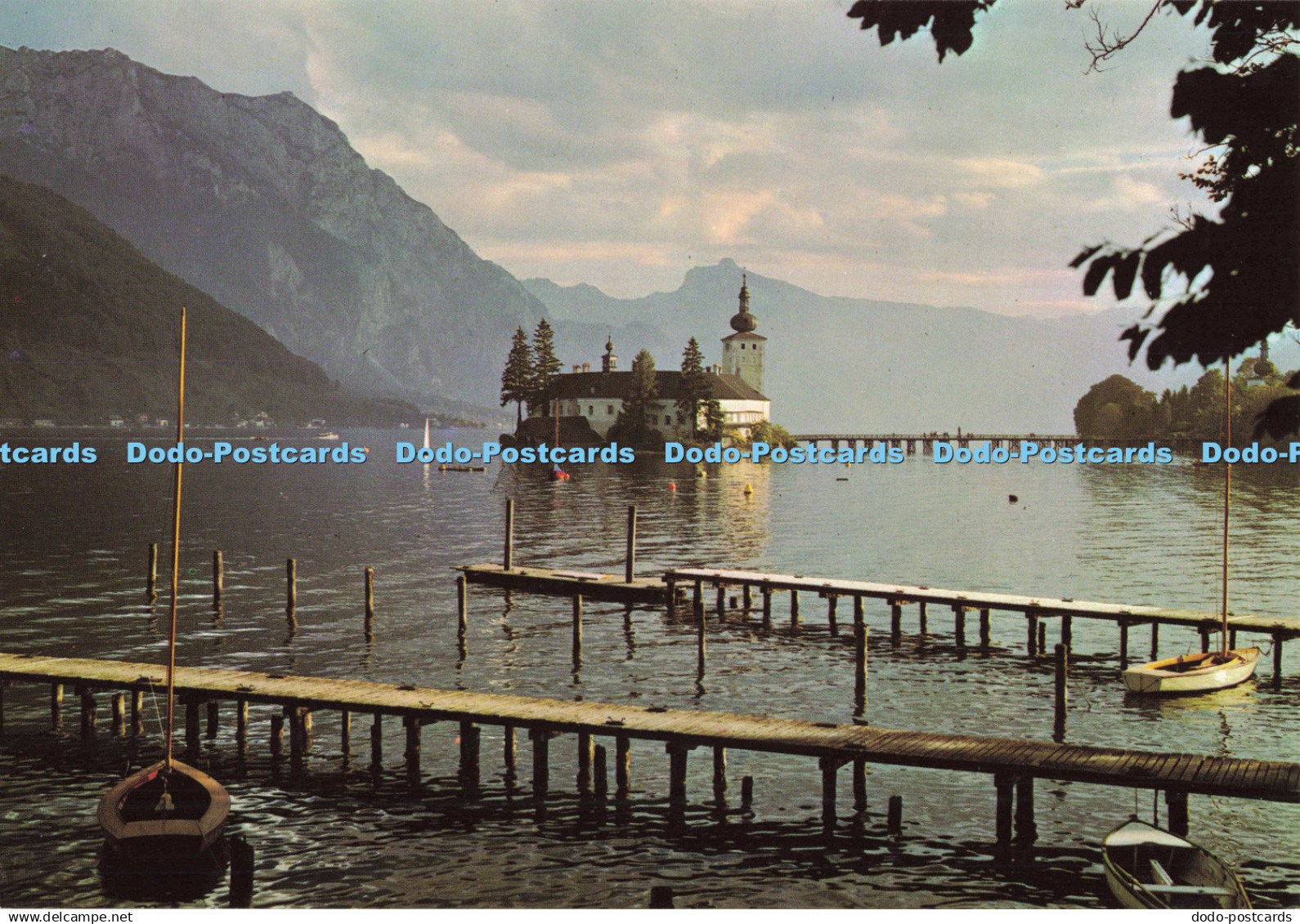 D135869 Castle Ort on the Lake to Traun with Traunstein Schones Osterreich