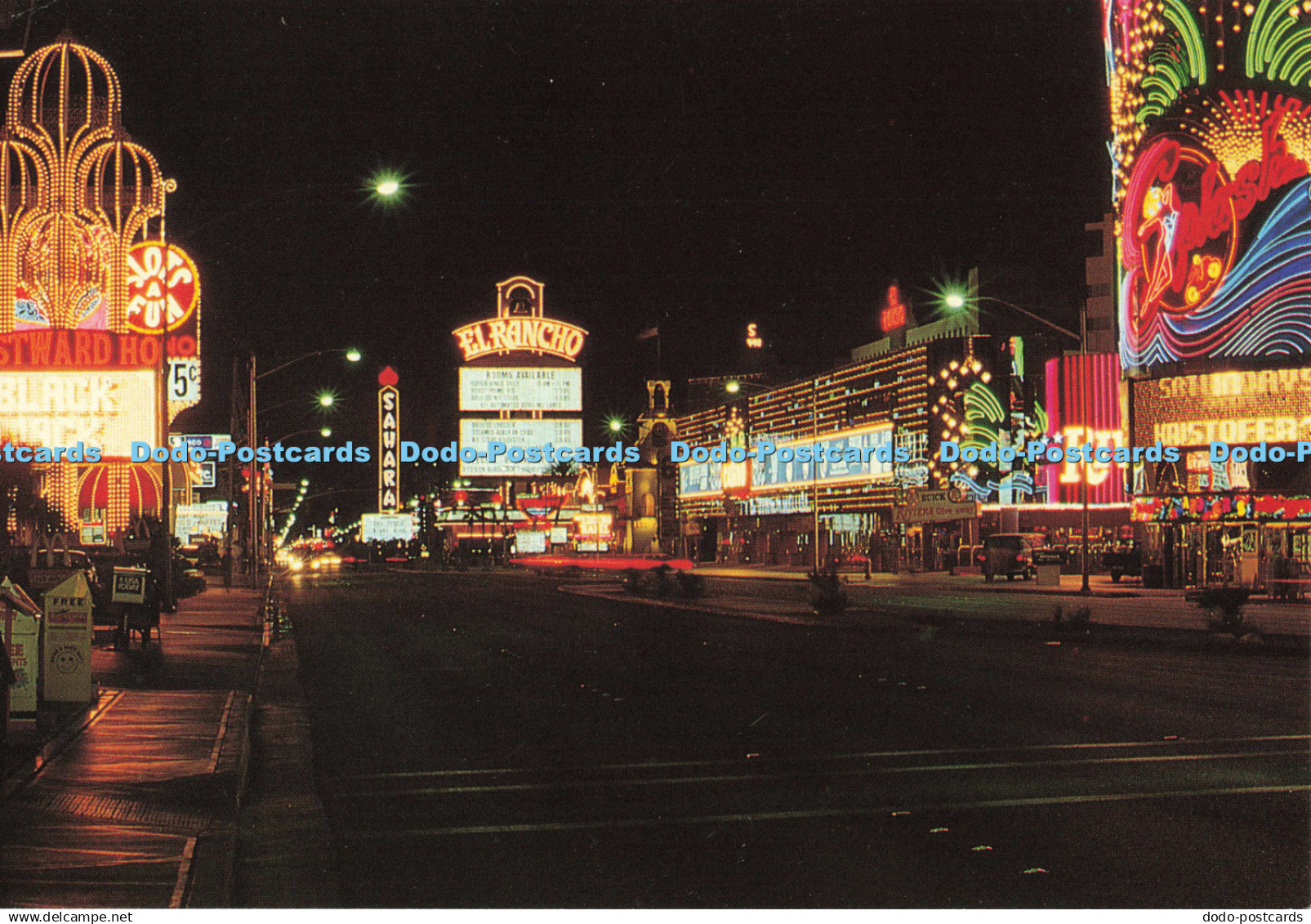 D136489 Exciting Las Vegas Looking North Up the Incredible Las Vegas Strip Weste