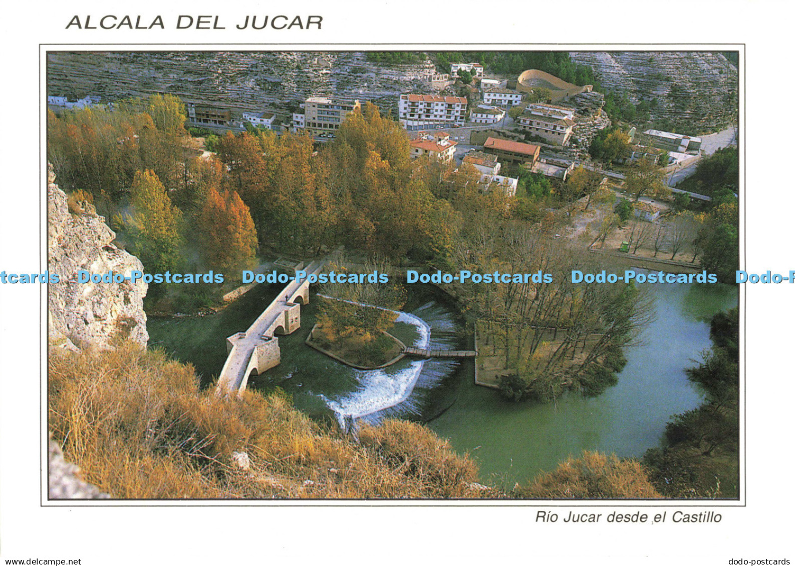 D140732 Alcala del Jucar Rio Jucar desde el Castillo Albacete FITER 1992