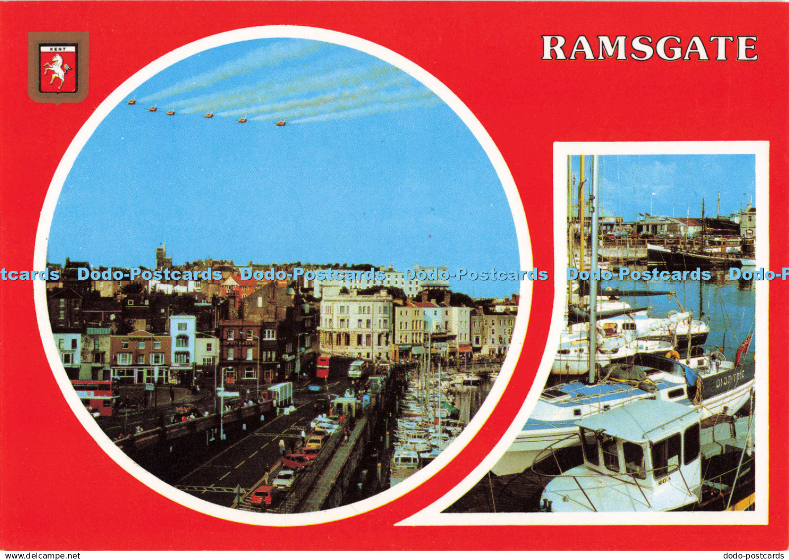 D140890 Ramsgate Red Arrows over Ramsgate Harbour Elgate Multi View