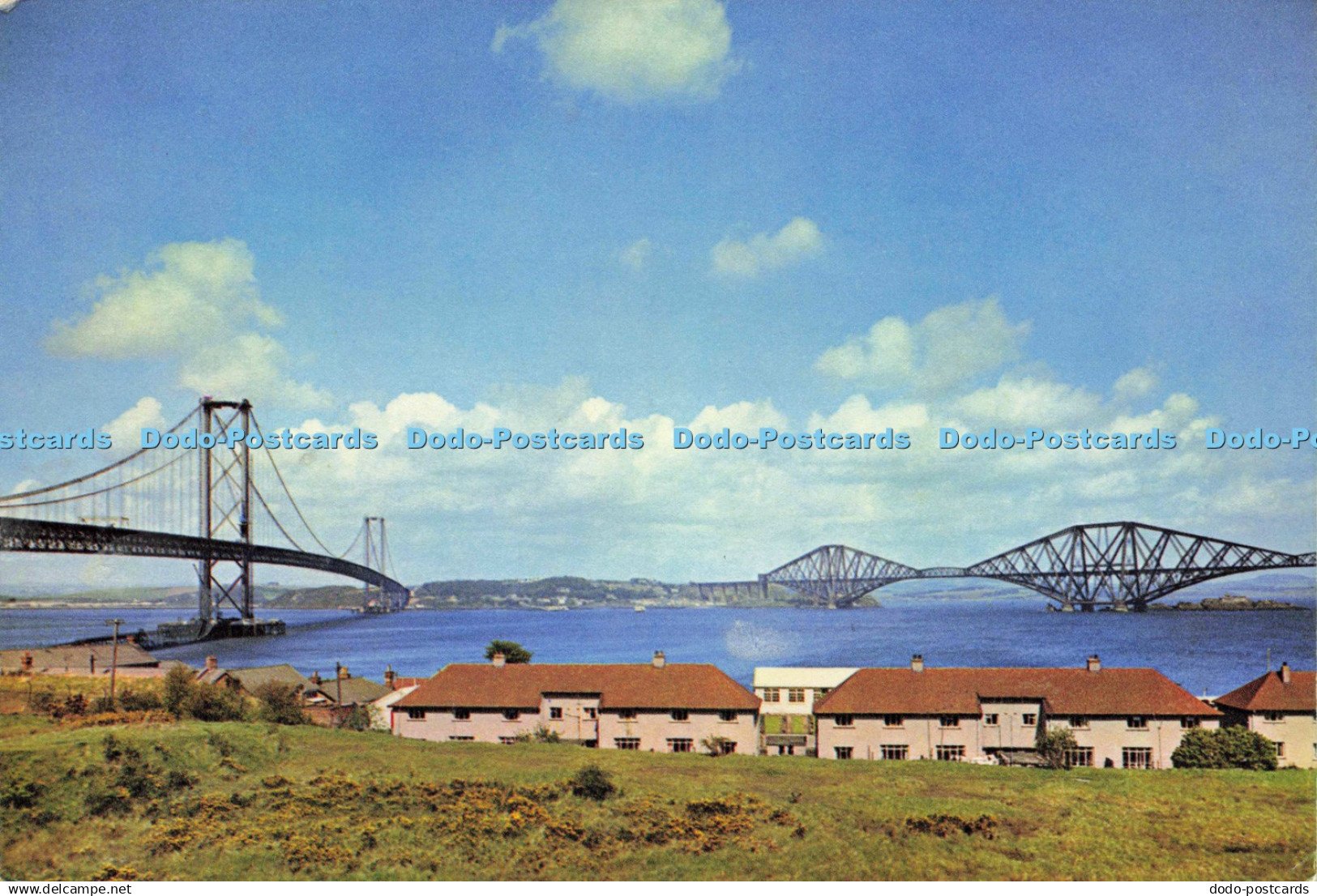 D142593 Forth Bridges from South Queensferry West Lothian Dixon 1965 4256G