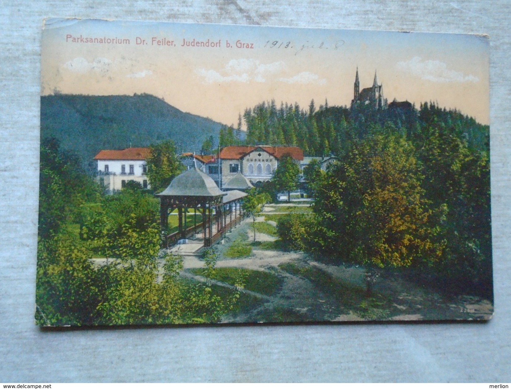 D143166 Parksanatorium Dr. Feller  -Judendorf bei Graz PU 1913