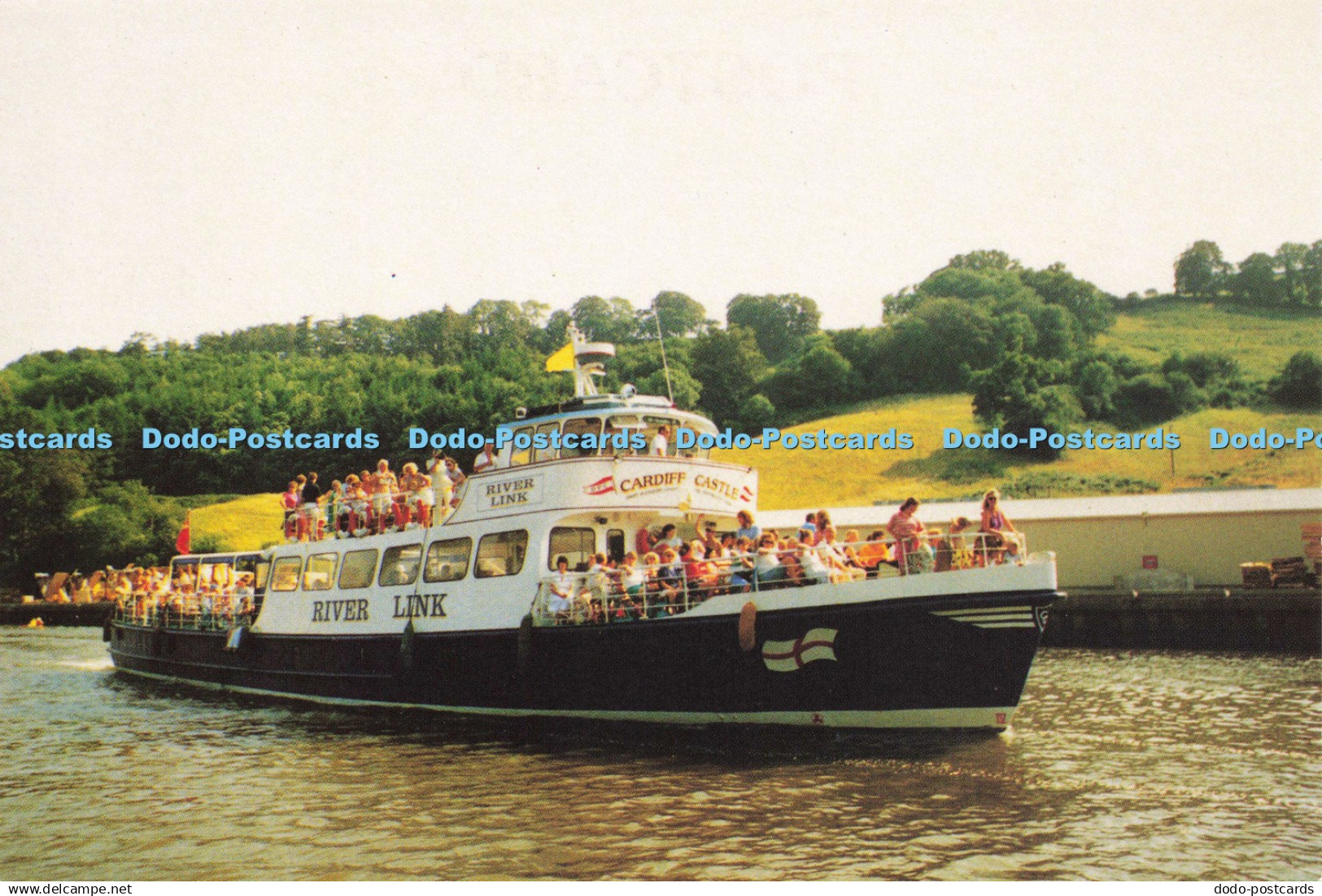 D143300 Cardiff Castle Approaching Totnes River Link Dart Pleasure Craft Phil De