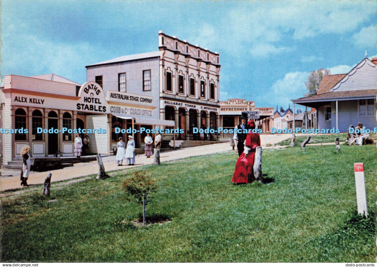 D143883 Sovereign Hill Mining Village Ballarat Australia Main street looking to