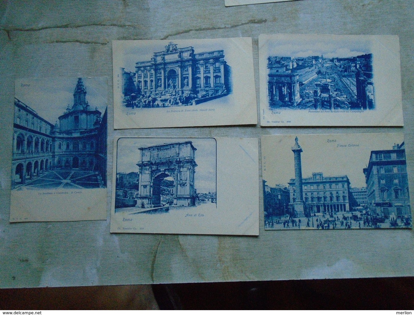 D147899  Italia  ROMA  - 5 postcards  ca 1898