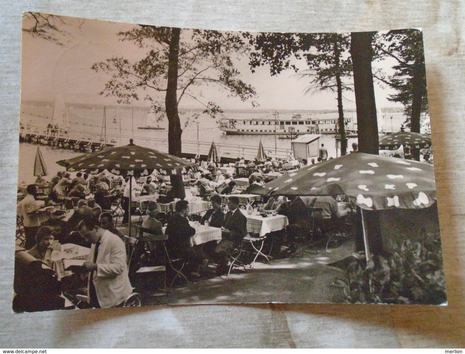 D148186 Berlin Köpenick Gastätte Müggelsenperle -Interfulg handstamp 1964