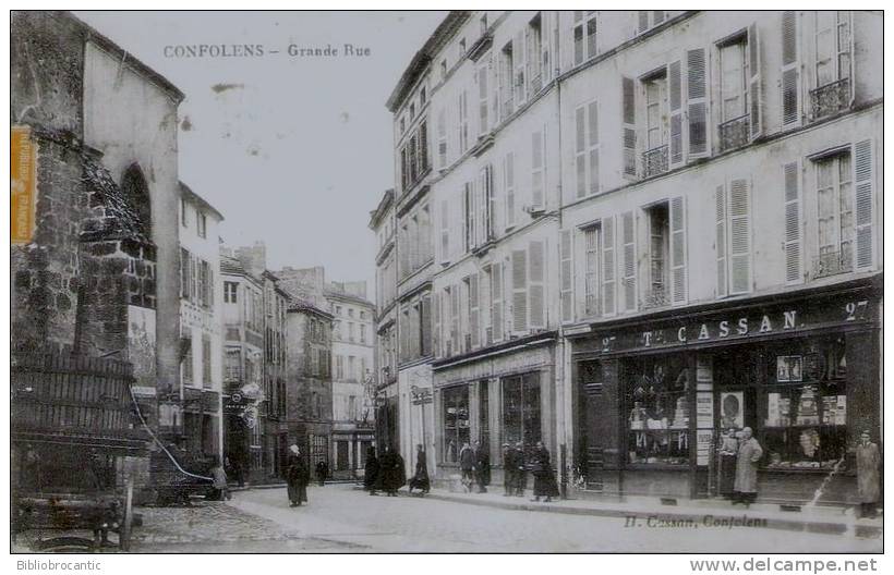 D16 - CONFOLENS - GRANDE RUE + MAGASIN CASSAN