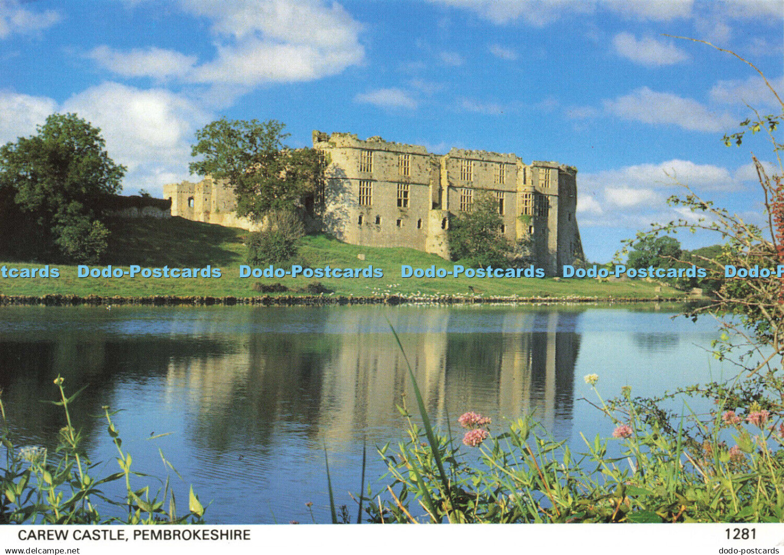 D161070 Pembrokeshire. Carew Castle. Pembrokeshire Eye Postcards. Haven Colourpr