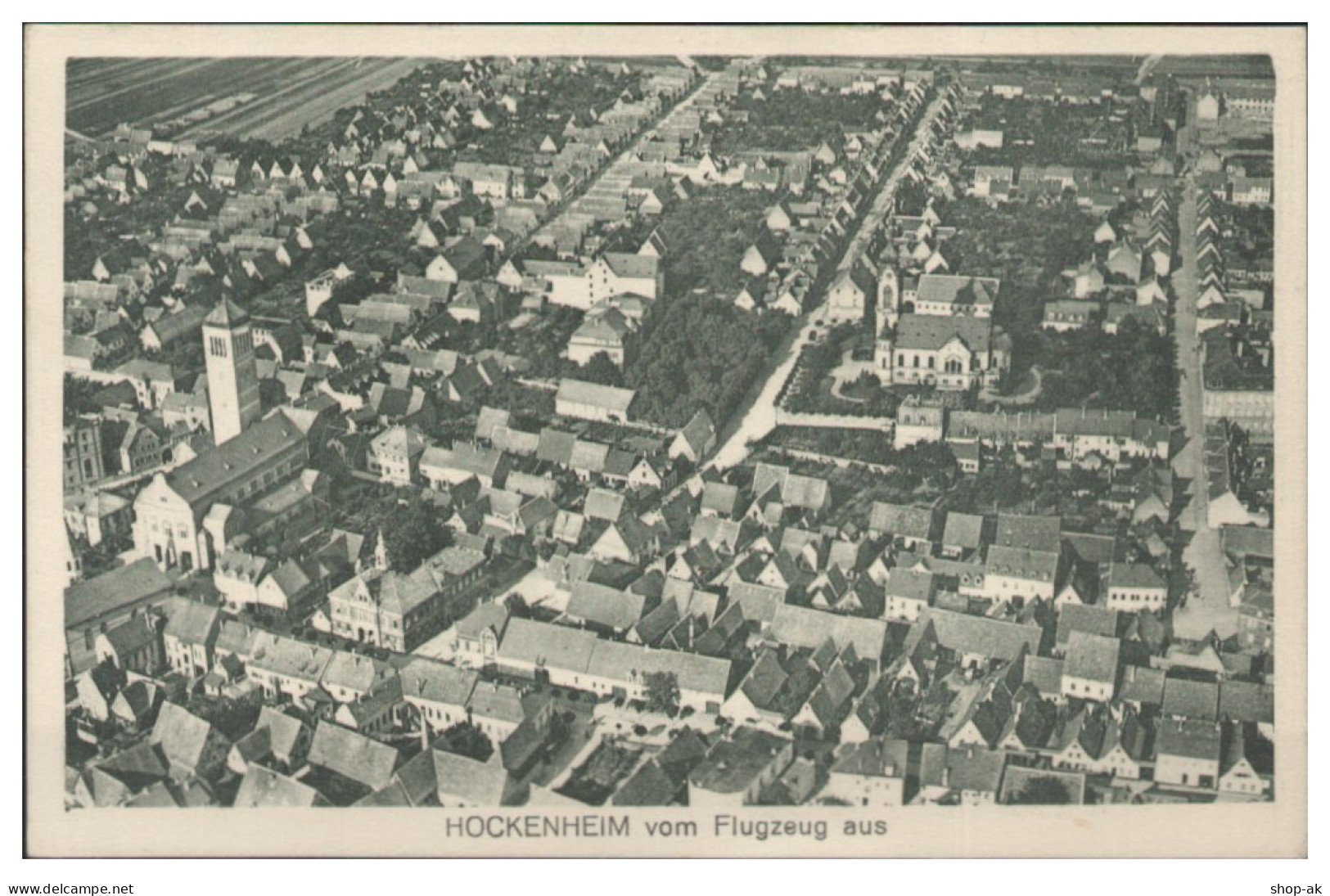 D1636/ Hockenheim    AK Luftbild  ca.1930