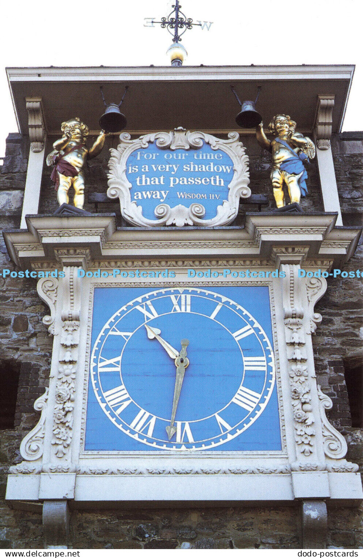 D167790 Rye. St. Mary Church. Clockface and Quarter Boys. Rye Parochial Church C