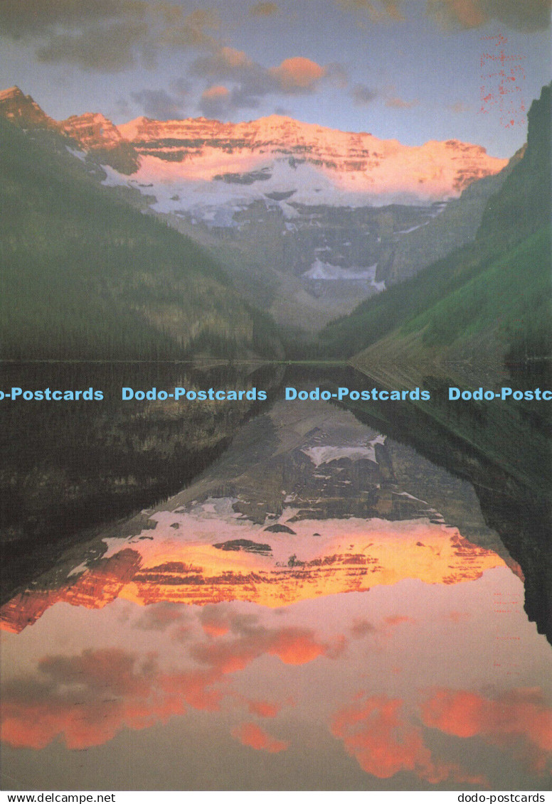 D174958 Lake Louise. Sunrise at Lake Louise has been referred to as one of the w