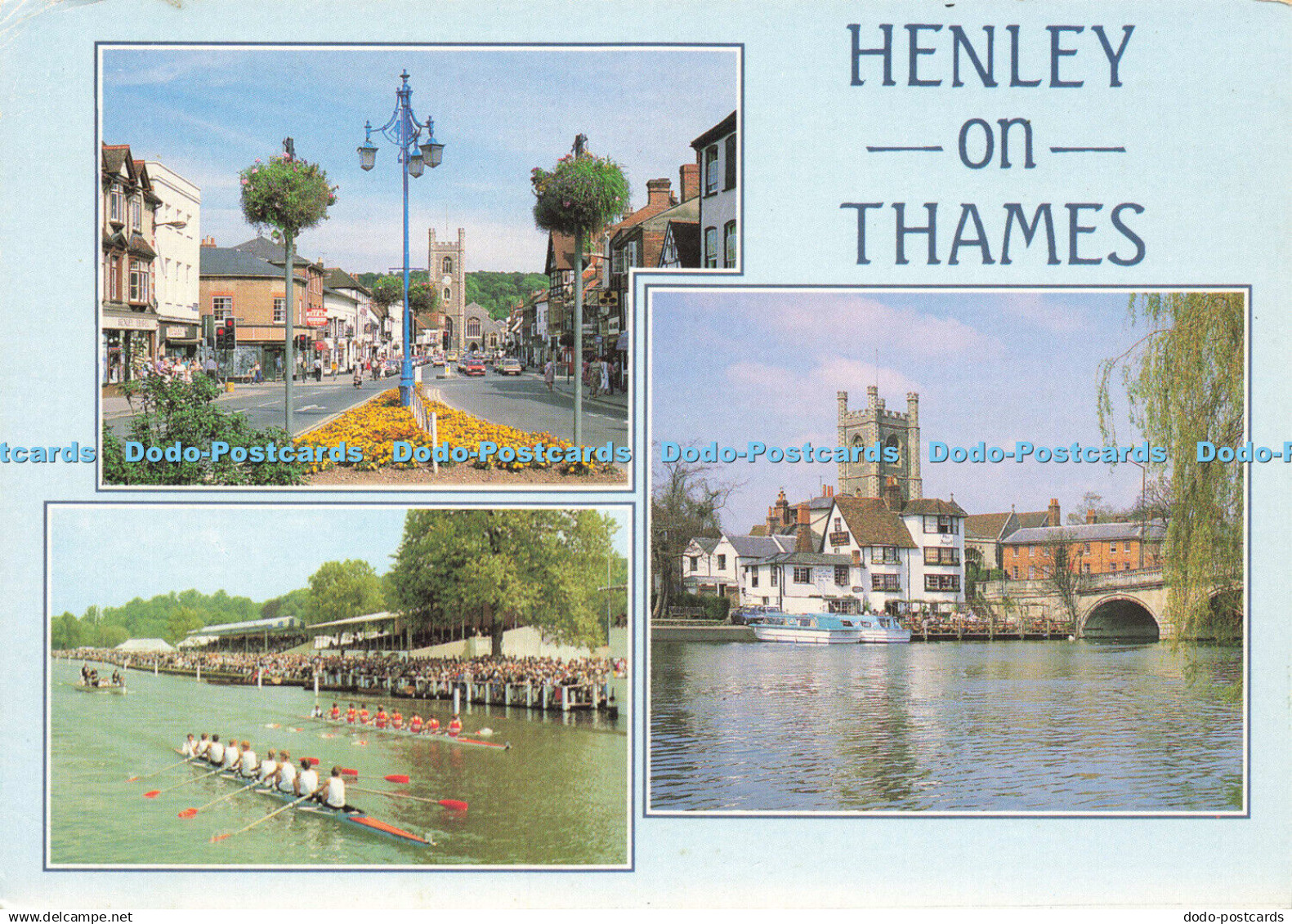 D183937 Henley on Thames. The High Street. Royal Regatta. The River Thames at He