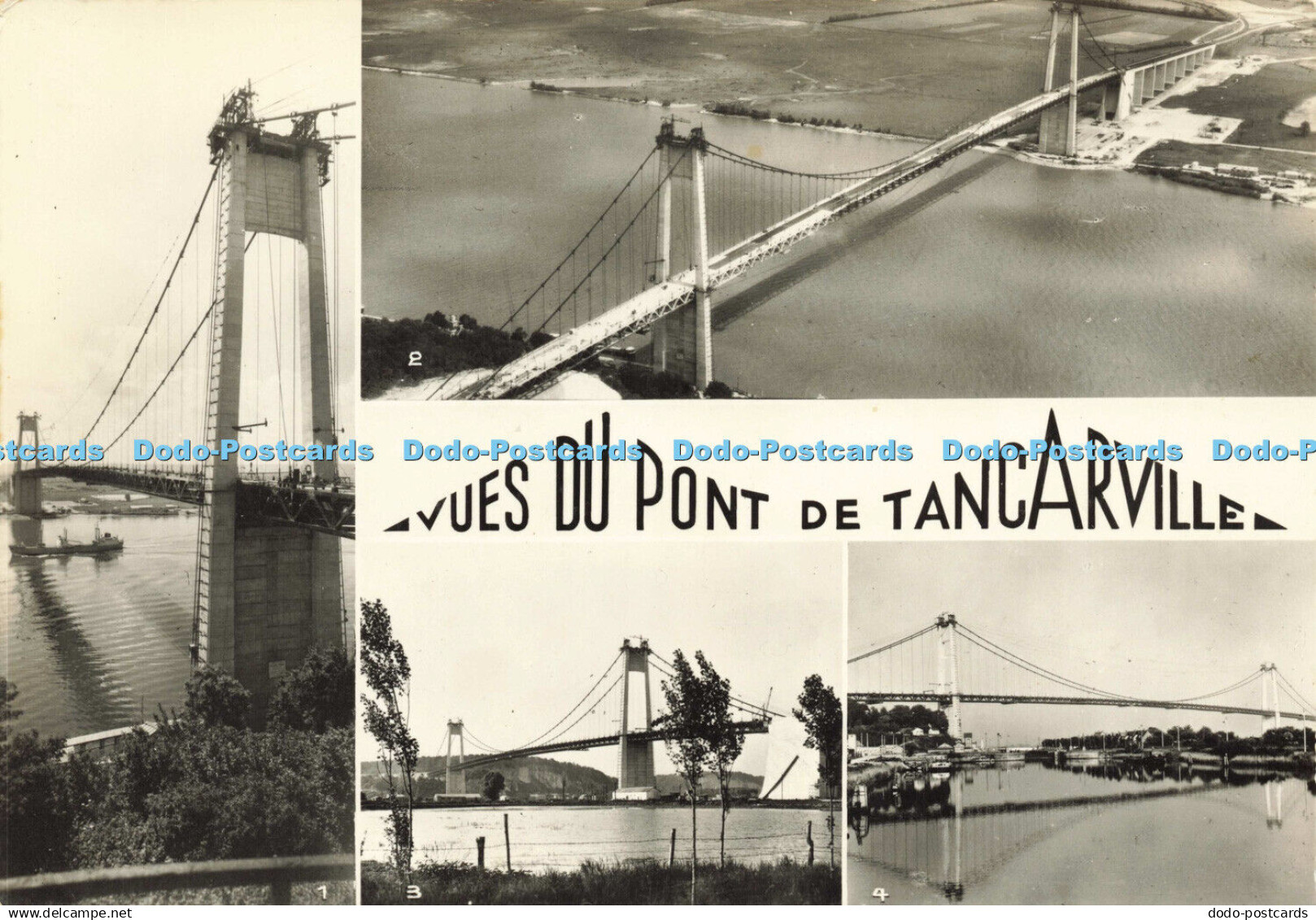 D187454 Vues du Pont de Tancarville. Pont de Tancarville. No. 7. 013. Multi View