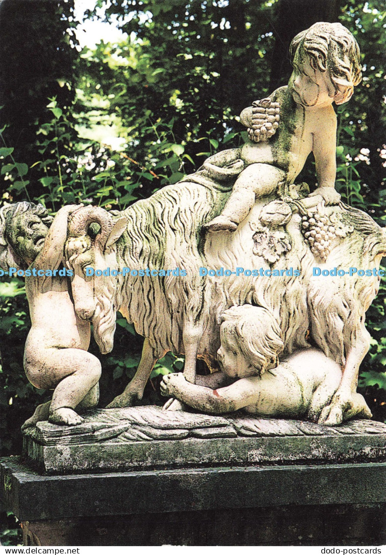 D194001 Schlossgarten Schwetzingen Bacchuskinder mit Ziegenbock von Konrad Link