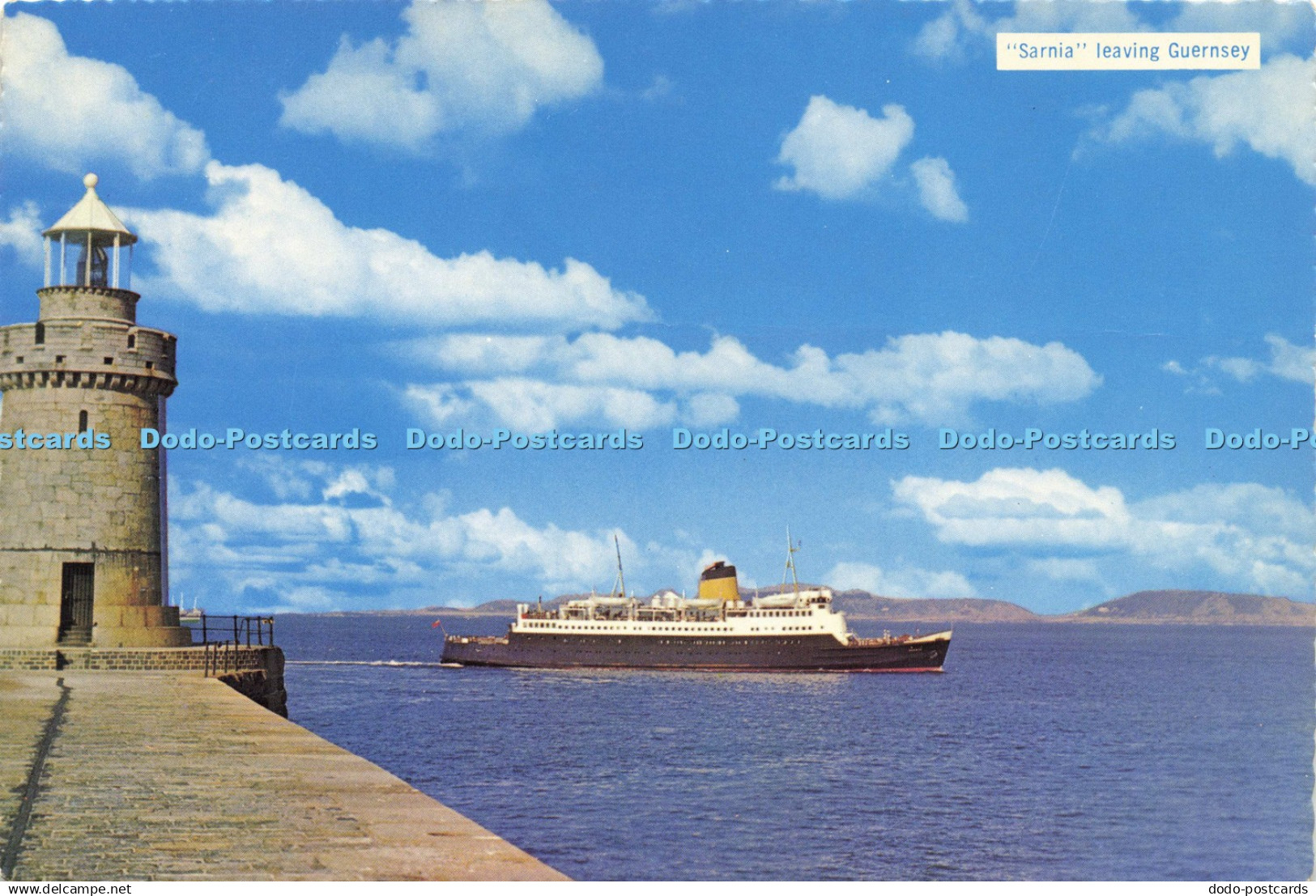 D195067 Sarnia leaving Guernsey Guernsey Wholesale Photographic Greeting Card Na