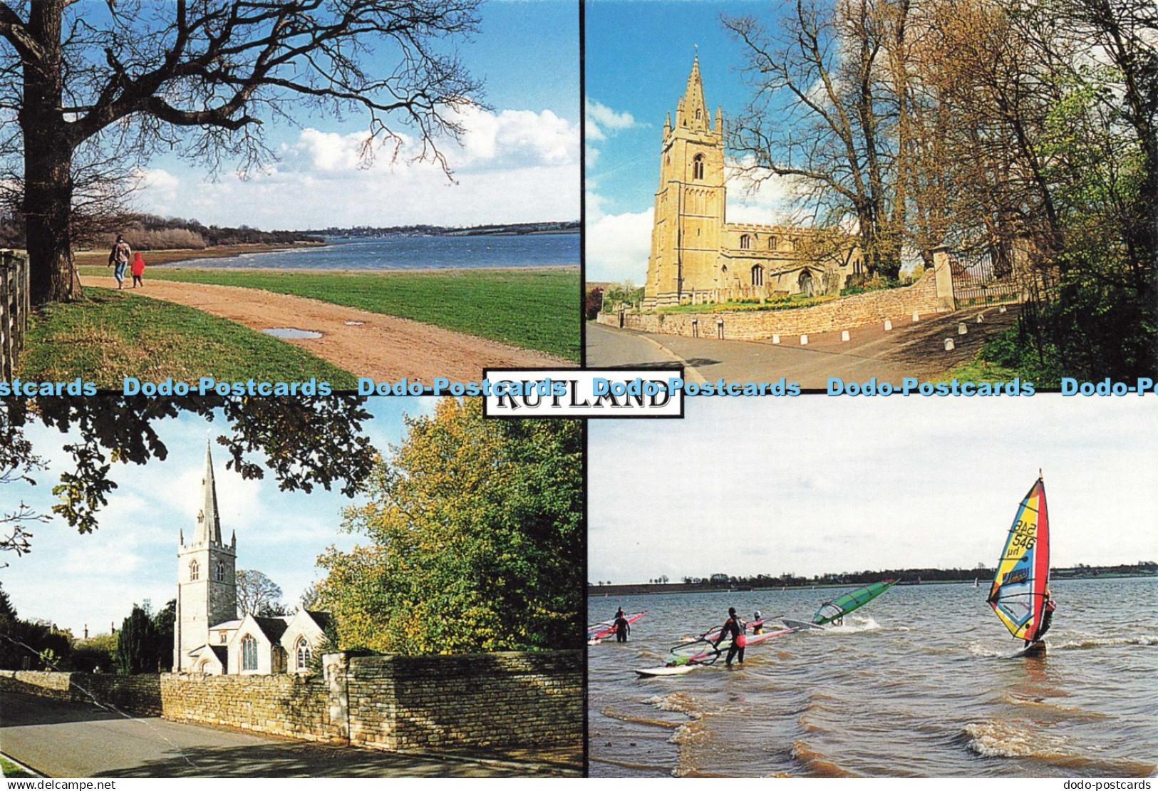 D195069 Rutland Rutland Water Hambleton St Peter Church Empingham St Mary Church