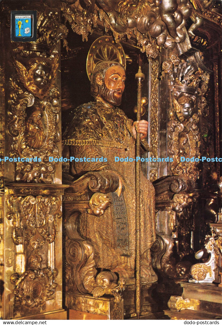 D196159 Santiago de Compostela Santiago Apostle Cathedral Main Altar Fisa Escudo