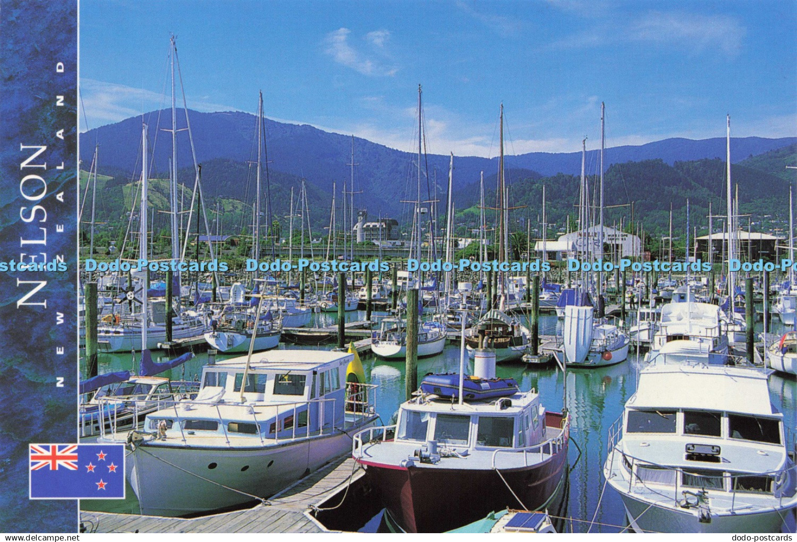 D197512 New Zealand Nelson Marina in the Foreground and Nelson City and the Brya