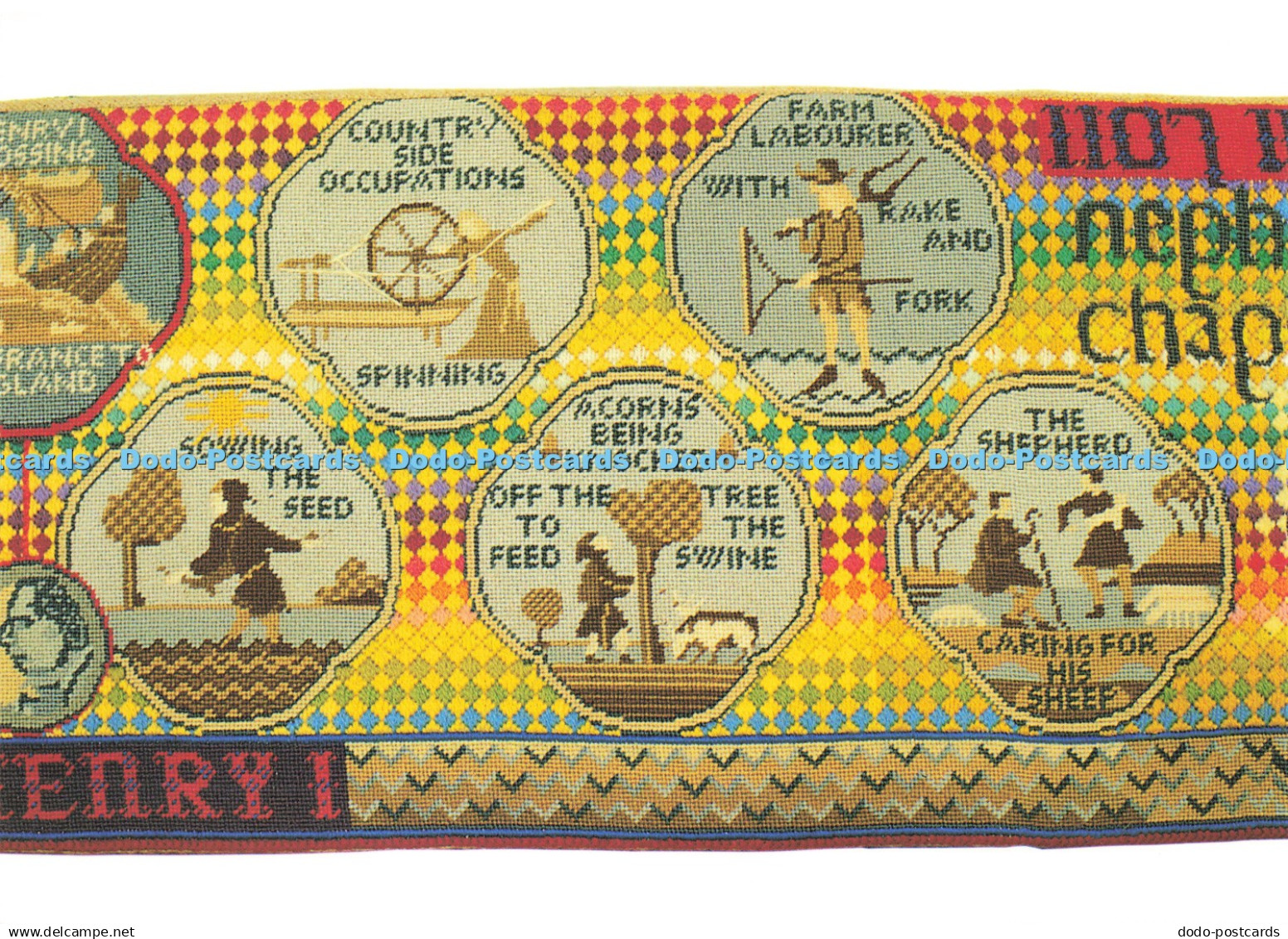 D197601 Exeter Cathedral Detail from the Exeter Rondels Countryside Occupations